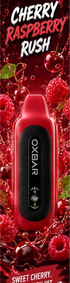 Cherry Raspberry Rush promotional flavour card