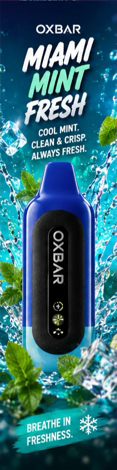 Miami Mint Fresh promotional flavour card